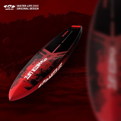 红色全碳纤硬桨板